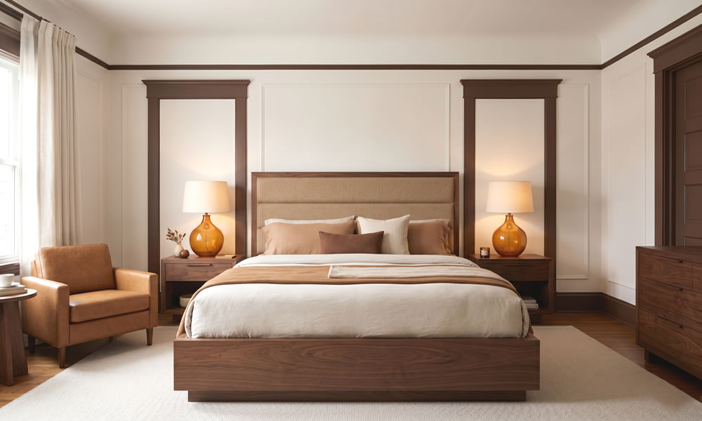 Ložnice dekor káva