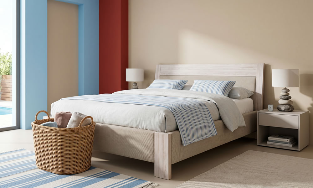 Ložnice motiv bazénu