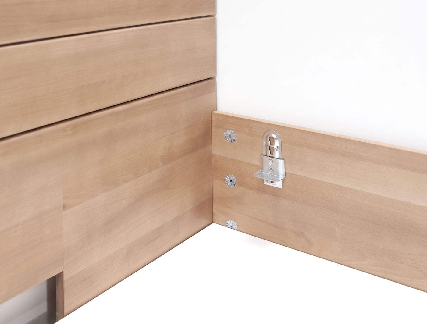 Detail úložného prostoru a roštů postele Diplomat