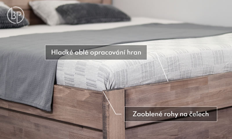 Detail opracování úložné posteleTalima