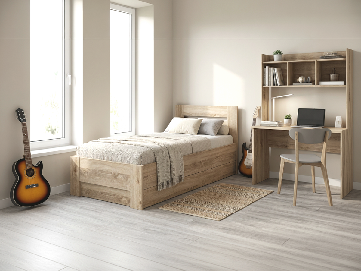 Detail postele LINDA s úložným prostorem