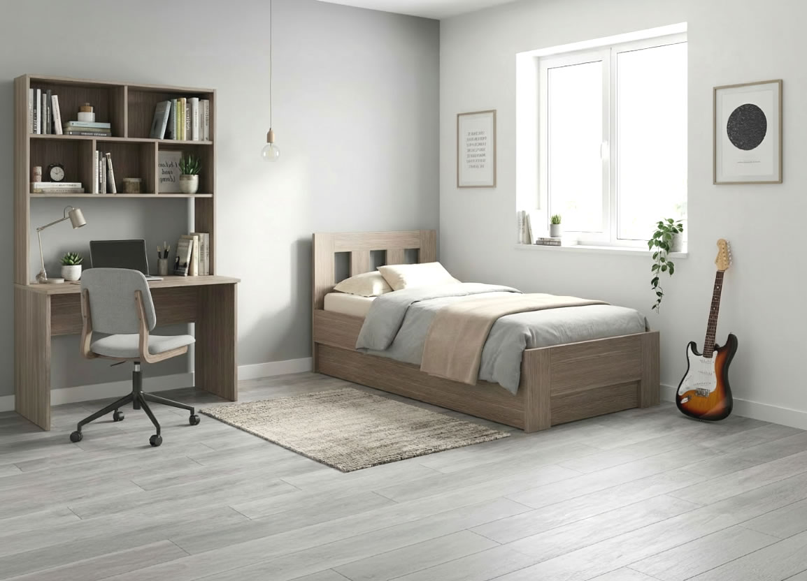 Detail postele MALAGA s úložným prostorem