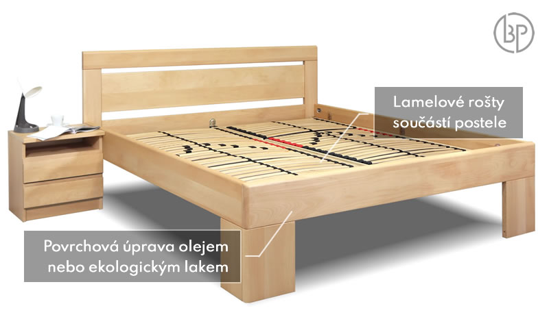 Test dřevěné postele Valerian