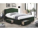 postel s úložným prostorem CS11012, velvet zelená postel s úložným prostorem CS11012, velvet zelená