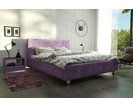 Čalouněná postel s úložným porstorem CASA 35009, fialová látka, 180x200 cm