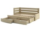 Rozkládací postel s úložným prostorem FLEXI A, levá, lamino Rozkládací postel s úložným prostorem FLEXI A, levá, lamino