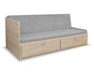 Rozkládací postel MINDES 90 pravá - levá, dub sonoma