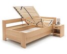 Rohová buková postel s roštem MIVA pravá, 120x200 Rohová buková postel s roštem MIVA pravá, 120x200