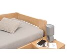 Rohová buková postel s roštem MIVA pravá, 120x200 Rohová buková postel s roštem MIVA pravá, 120x200