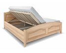 Postel z masivu s úložným prostorem Vanesa, masiv buk
