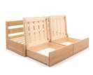 Rozkládací postel s úložným prostorem FLEXO - bez čel, masiv buk