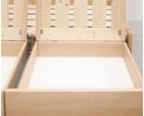 Rozkládací postel s úložným prostorem FLEXO - bez čel, masiv buk