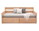 Rozkládací postel s úložným prostorem FLEXO - Pravá, masiv buk