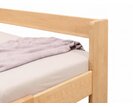 Zvýšená postel jednolůžko MIVA s bočním čelem 120x200, masiv buk