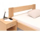 Zvýšená postel jednolůžko MIVA, 120x200, masiv buk