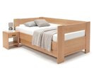 Zvýšená buková postel s roštem MIVA s čely, 90x200 Zvýšená buková postel s roštem MIVA s čely, 90x200