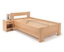 Zvýšená buková postel s roštem MIVA pravá, 90x200