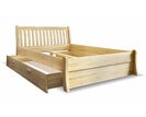 Dřevěná postel Nordica - úložný prostor