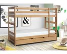 Patrová postel s rošty Twister, masiv buk Patrová postel s rošty Twister, masiv buk