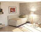 Čalouněná postel s úložným prostorem Sono