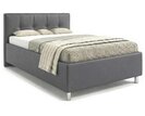 Čalouněná postel s úložným prostorem Crissy, 140x200, tmavě šedá