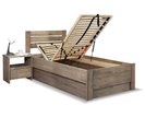 Postel s úložným prostorem Mistral, 80x200, 90x200, masiv buk