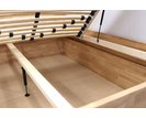 Postel s úložným prostorem Trinity 2, masiv buk, 140x200