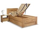 Postel s úložným prostorem Trinity 2, 80x200, 90x200, masiv buk