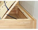 Postel s úložným prostorem Trinity, 80x200, 90x200, masiv buk