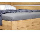 Postel z masivu Academia, 120x200, masiv buk, Pravá