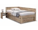 Rohová úložný postel z masivu buku Timea pravá