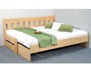 Rozkládací postel ARLETA TWIN - lavice, masiv buk, 90-160x200cm Rozkládací postel ARLETA TWIN - lavice, masiv buk, 90-160x200cm