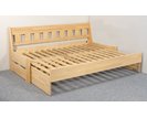 Rozkládací postel ARLETA TWIN - lavice, masiv buk, 90-160x200cm Rozkládací postel ARLETA TWIN - lavice, masiv buk, 90-160x200cm