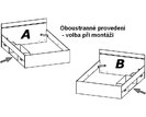 Multifunkční postel s úložným prostorem Michigan 90x200, lamino, dub sonoma Multifunkční postel s úložným prostorem Michigan 90x200, lamino, dub sonoma