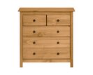 Komoda 5 zásuvková IA8091V, masiv borovice