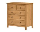 Komoda 5 zásuvková IA8091V, masiv borovice
