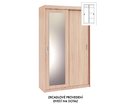 Kombinovaná skříň s posuvnými dveřmi EVITA 12, šířka 120 cm