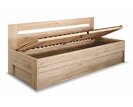 Zvýšená postel s úložným prostorem Erika s dlouhým čelem, 120x200cm 
