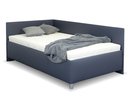 Zvýšená čalouněná postel s úložným prostorem Ryana, 90x200