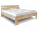 Manželská postel UNIMA s rošty a matracemi, dub bardolino Manželská postel UNIMA s rošty a matracemi, dub bardolino