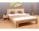 Dřevěná postel dvoulůžko z masivu LENA 1, 180x200, masiv buk
