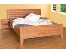 Zvýšená postel z masivu Erin 1- vysoké přední čelo, masiv buk