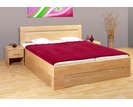 Zvýšená postel dvoulůžko s úložným prostorem Lena 3, 180x200, masiv buk