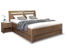Zvýšená postel s úložným prostorem CLAUDIA, masiv buk