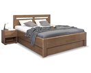Zvýšená postel s úložným prostorem CORNELIA, masiv buk