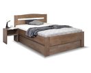 Zvýšená postel s úložným prostorem ANTONIO, 120x200, masiv buk