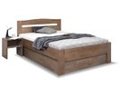 Zvýšená postel s úložným prostorem ANTONIO, 140x200, masiv buk