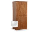 Šatní skříň - policová F155, masiv buk Šatní skříň - policová F155, masiv buk