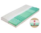Středně tvrdá  sendvičová matrace ELIS 1+1 ZDARMA, 18cm,  180x200cm, 120kg, 5 zón