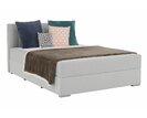 Americká postel boxspring FABIANA, s matrací a úložným prostorem, světle šedá, 120x200 cm